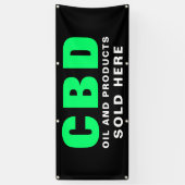 CBD油と製品がビジネスの屋外で販売 横断幕 (縦)