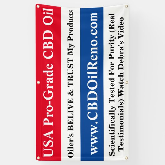 CBD油レノ 横断幕 (縦)