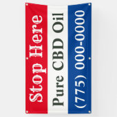 CBD油事業 横断幕 (縦)