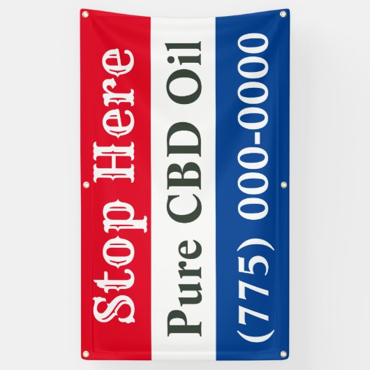 CBD油事業 横断幕 (縦)