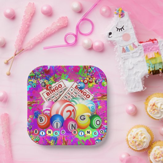 CBDOilPrincessによって設計されたビンゴビンゴ ペーパープレート (パーティー)
