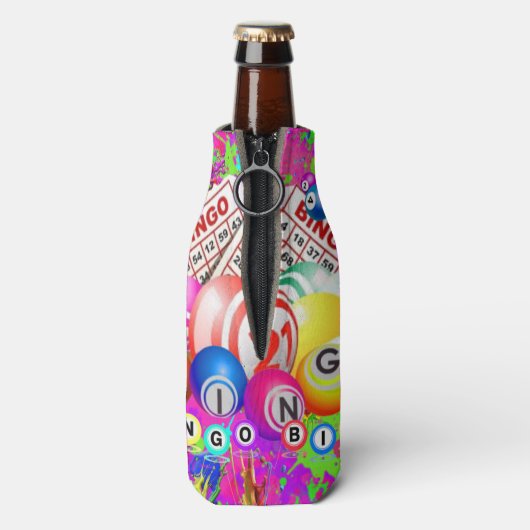 CBDOilPrincessによって設計されたビンゴビンゴ ボトルクーラー (ボトル裏面)