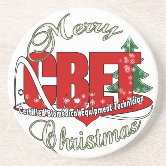 CBET CHRISTMAS認定バイオメディカル機器テクノロジー コースター (正面)