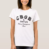 Cbgb OmfugのRaglanのパンクロックCBS地下のBaseba Tシャツ (正面)