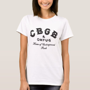Cbgb OmfugのRaglanのパンクロックCBS地下のBaseba Tシャツ
