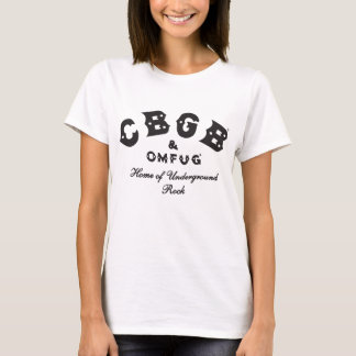 Cbgb OmfugのRaglanのパンクロックCBS地下のBaseba Tシャツ