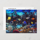 CBjorkによるSealife、Welcome To The Heat Zoneカード ポストカード (正面/裏面)