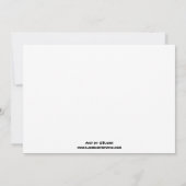 CBjorkのパーティの招待状の幸せなフラの溶岩 招待状 (裏面)