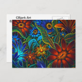 CBjorkアバターフローラデザイン ポストカード (正面/裏面)