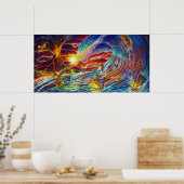 CBjorkティキビッグウェーブプリント ポスター (キッチン)