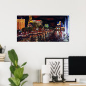 CBjorkラスベガスのウォータショー ポスター (ホームオフィス)