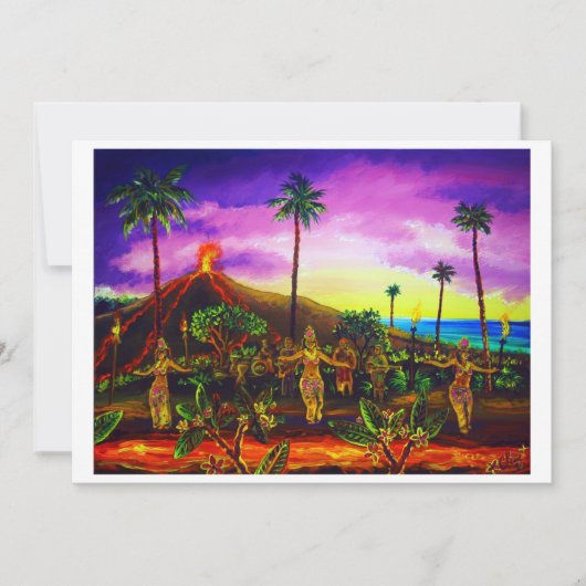 CBjorkラバルアウ（ハワイ式宴会）招待状 招待状 (正面)