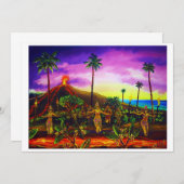 CBjorkラバルアウ（ハワイ式宴会）招待状 招待状 (正面/裏面)