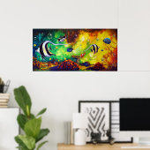 CBjork、ムーア人アイドルリーフ ポスター (ホームオフィス)