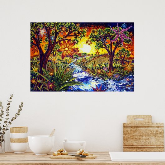 CBjork、BDazzled川 ポスター (キッチン)