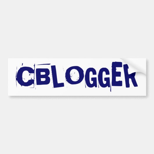 Cbloggerのバンパーステッカー バンパーステッカー (正面)