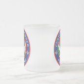 CBPのワシの盾 フロストグラスマグカップ (中央)