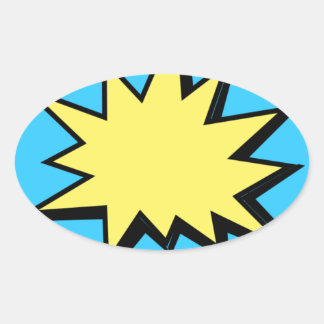 CBPG COMICBOOK POW BANG ACTION GRAPHIC SHARP OUTBU 楕円形シール