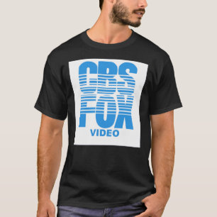 CBSキツネビデオVHSロゴ付きTシャツ Tシャツ