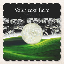 CBS日曜日の朝のアート：月の銀河系コースター ペーパーコースター