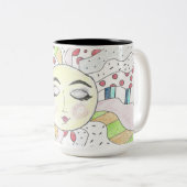 CBS日曜日の朝 – 平和な太陽 ツートーンマグカップ (正面右)