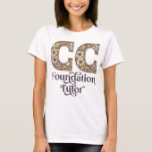 CCの基礎チューターのクラシカル会話フローラ Tシャツ (正面)