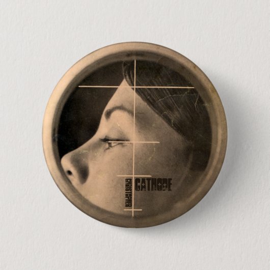 CCの女の子の側面 缶バッジ (正面)