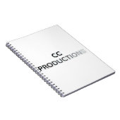 CCプロダクション ブラックトゥグレー フェード スパイラルノートブック ノートブック (右側)