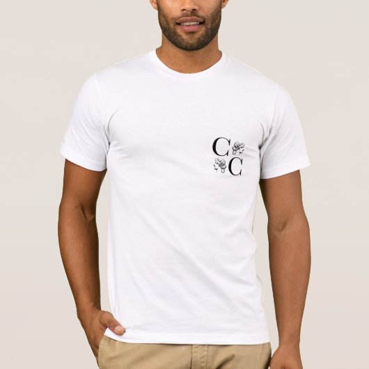 CC男性パターン背部1 Tシャツ (正面)
