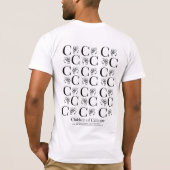 CC男性パターン背部1 Tシャツ (裏面)