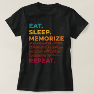 CC食べ会話サークル1を暗記 Tシャツ