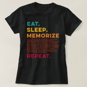 CC食べ会話サークル3を暗記 Tシャツ