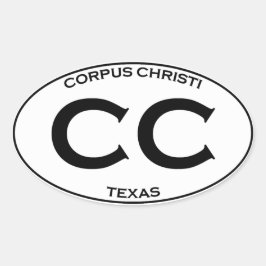 CC – コーパスクリスティテキサス州 楕円形シール