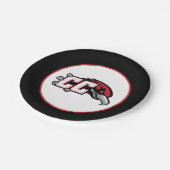 CC サンダーバードロゴ ペーパープレート (アングル)