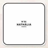 CC (シック&クラシック) スクエアペーパーコースター (正面)