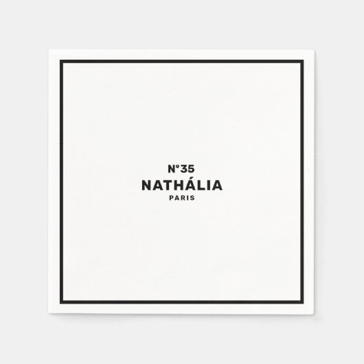 CC (シック&クラシック) スタンダードカクテルナプキン (正面)