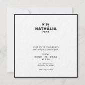 CC (シック&クラシック) 招待状 (正面)