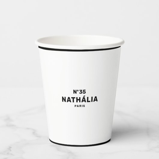CC (シック&クラシック) 紙コップ (裏面)