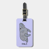 CC-マナティーの荷物のラベル ラゲッジタグ (正面縦)