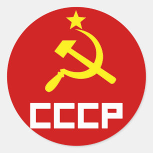 CCCPのステッカー ラウンドシール