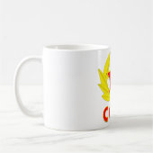 cccpのソビエト社会主義共和国連邦のソ連国旗の紋章 コーヒーマグカップ (左)