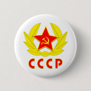 cccpのソビエト社会主義共和国連邦のソ連国旗の紋章 缶バッジ