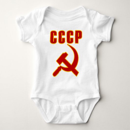 cccpのソビエト社会主義共和国連邦のソ連国旗 tシャツ (正面)