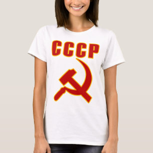 cccpのソビエト社会主義共和国連邦のソ連国旗 tシャツ