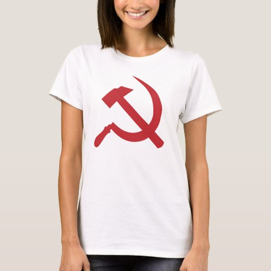 cccpのソビエト社会主義共和国連邦のソ連国旗 tシャツ (正面)