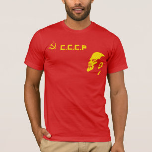 CCCPのソ連国旗のレーニンのレトロのTシャツ Tシャツ