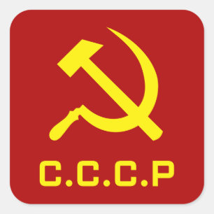 CCCPのソ連国旗 スクエアシール