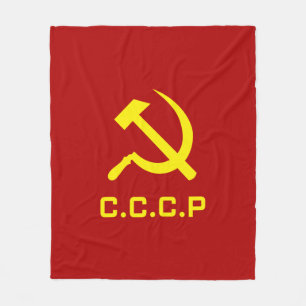 CCCPのソ連国旗 フリースブランケット
