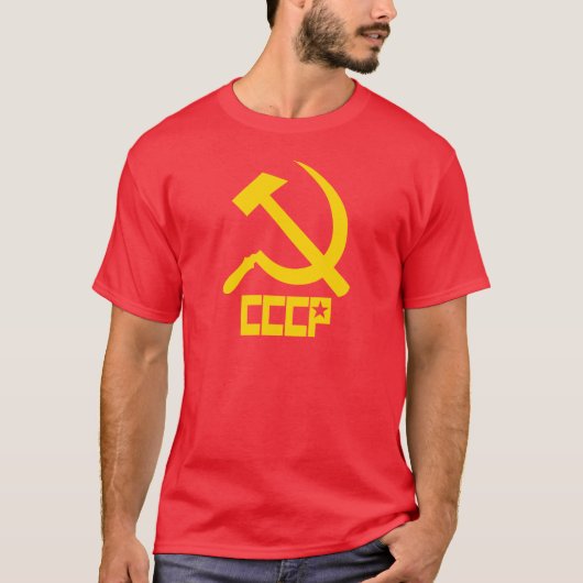 CCCPのソ連国旗 Tシャツ (正面)