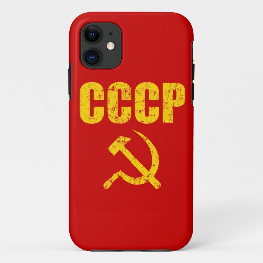 CCCPのハンマーの鎌 Case-Mate iPhoneケース (裏面)
